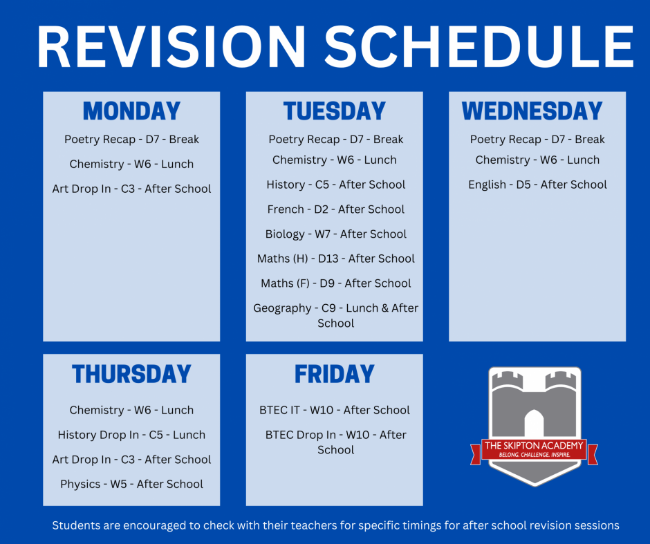 Revision SCHEDULE (1)